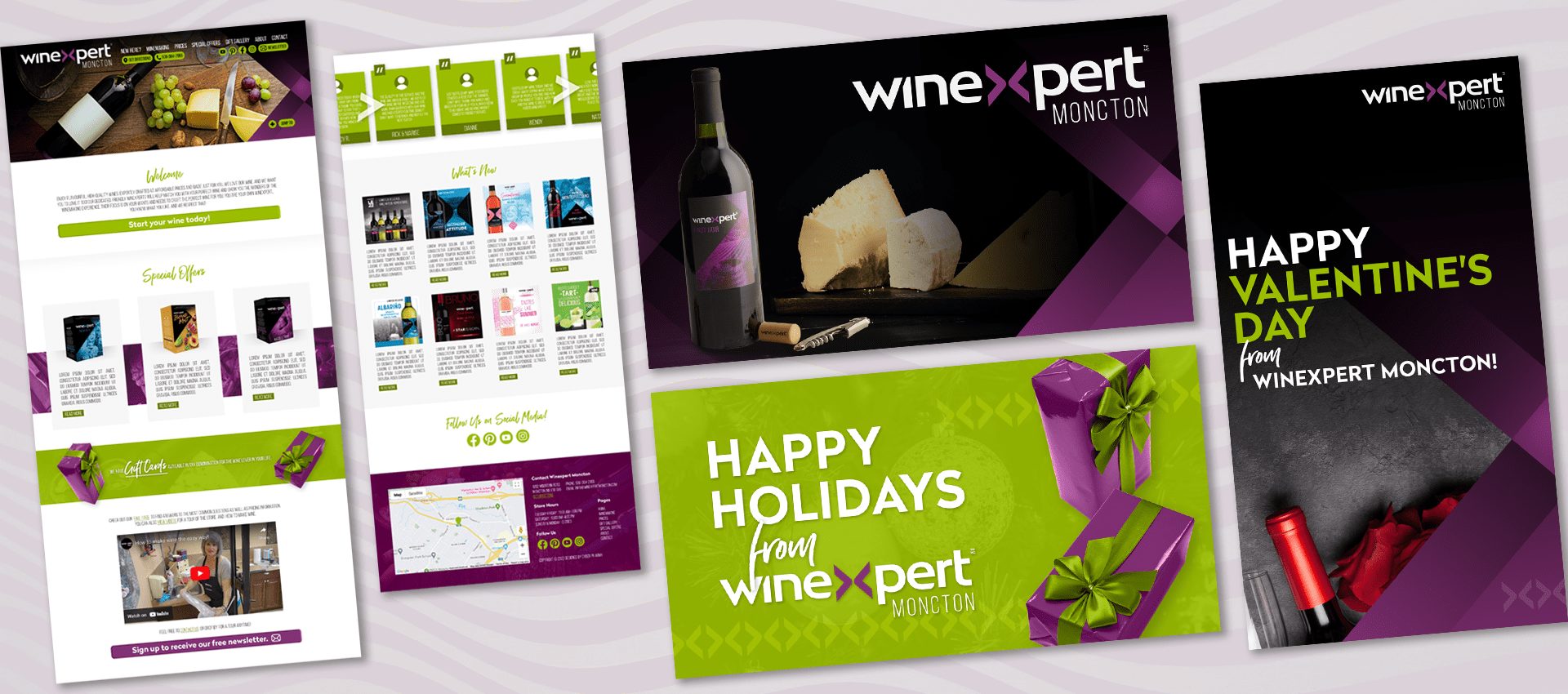 Marketing Collage for Winexpert Moncton