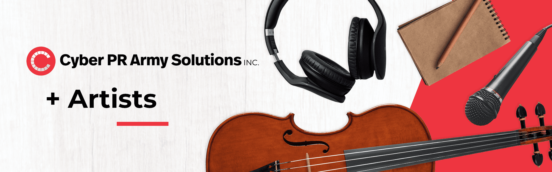 Artists specialism header graphic