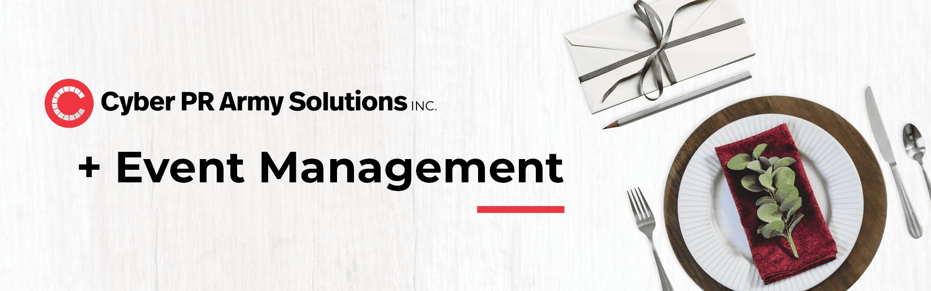 Event management specialism header graphic