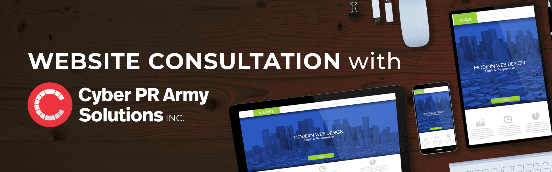 Website consultation header graphic