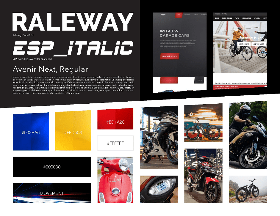 eDrive Powersports moodboard
