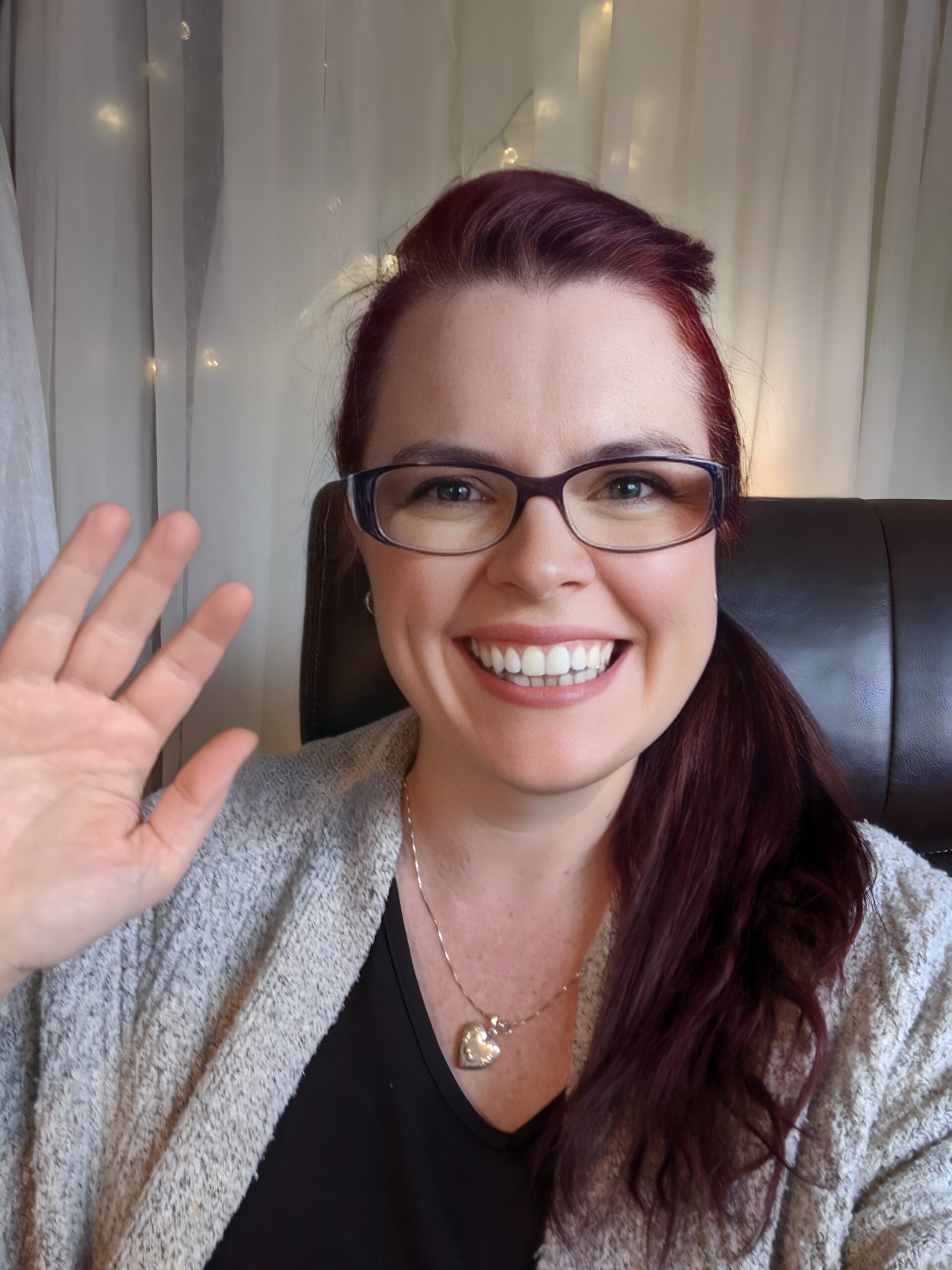 Lynn Colepaugh waving